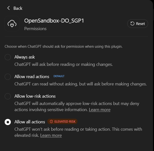 Elevated-risk permissions
