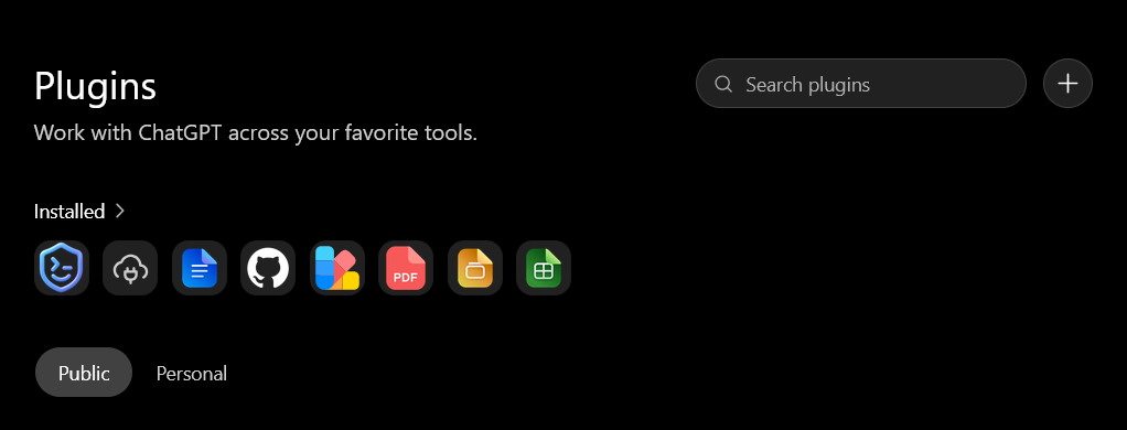 Add a new ChatGPT plugin
